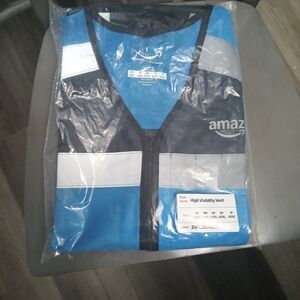 Amazon Blue and Black Safety Vest